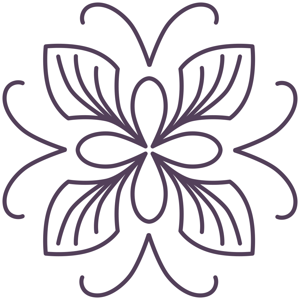 Ornament Safran dunkles lila