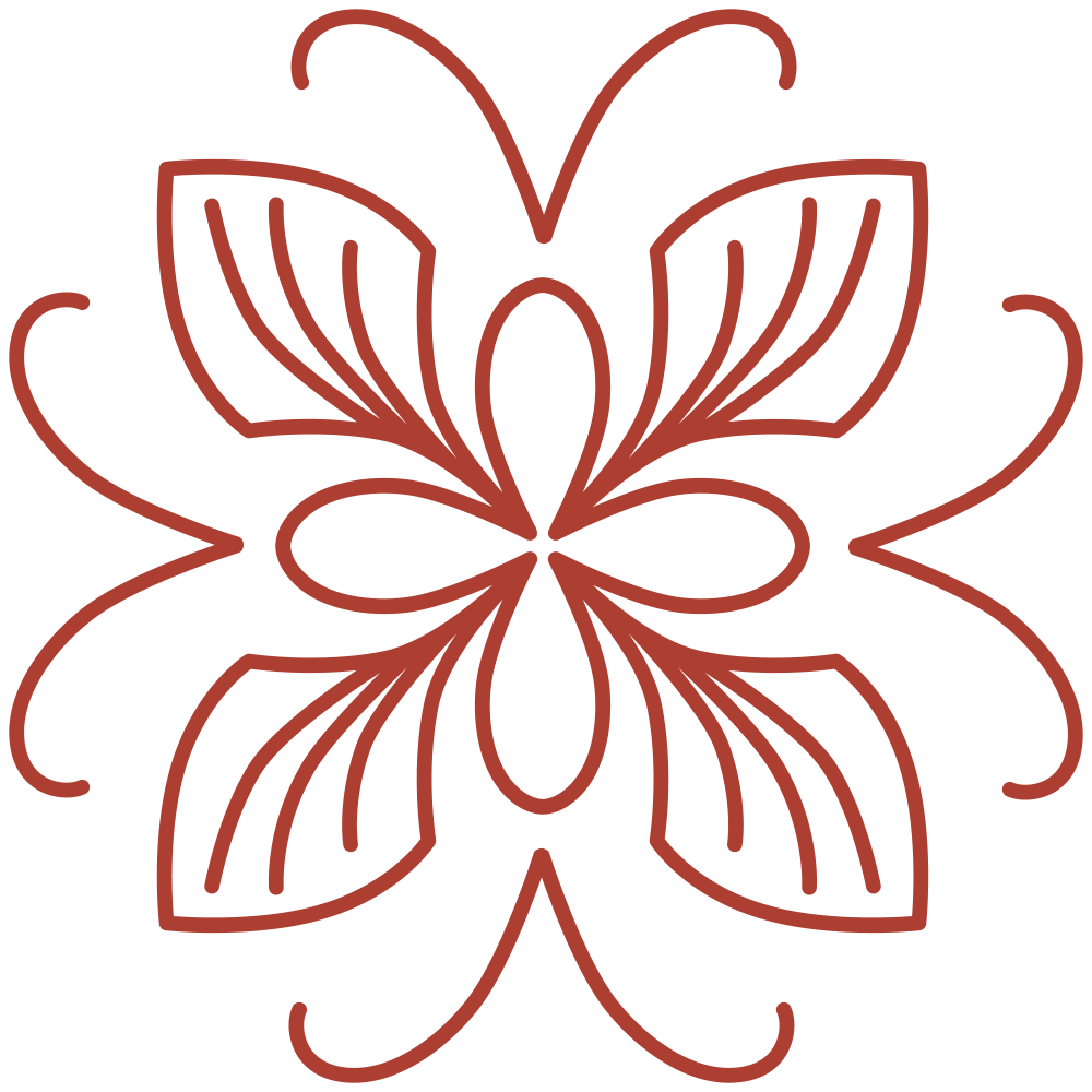 Ornament Safran orange